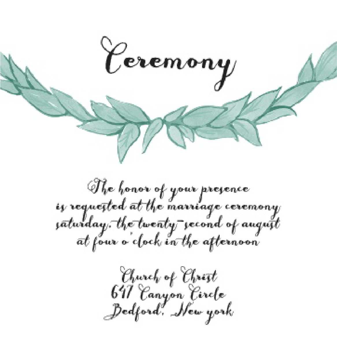 Ceremony Card Image