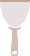 Sanding block or scraper are optional for application