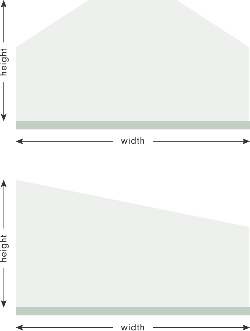 Learn how to measure on walls that are angled.